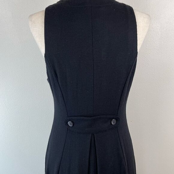 Vintage Clues Collection Wool Sleeveless Button Down Midi Dress Size 4P EUC - Picture 6 of 7